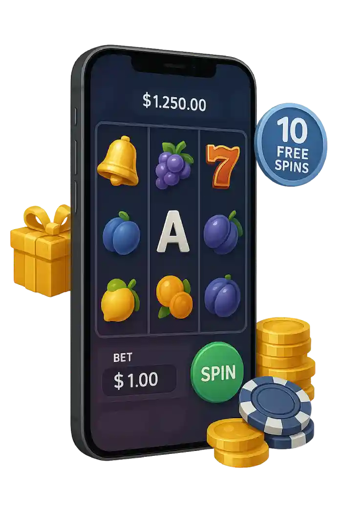 Level Up Casino AU mobile app interface on smartphone – easy access to pokies, PayID deposits, and fast withdrawals for Aussie players.